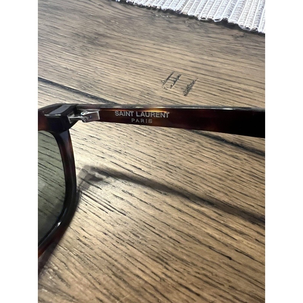 Saint Laurent SL 515-003 Tortoise Shell Brown Green Lense Sunglasses UniSex - Picture 7 of 8